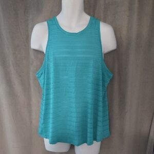 NWT XL Joe Fresh Teal Ribbed Tank with Scoop Neck